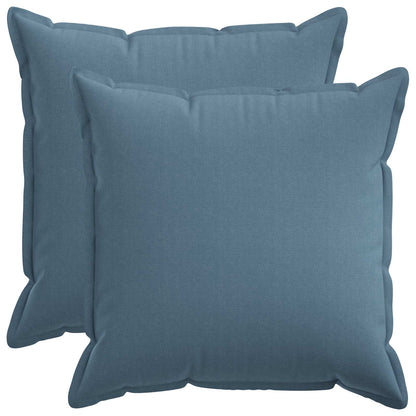 Cushion with Pillow HOUTEN 2 pcs Jeans Blue Faux Linen