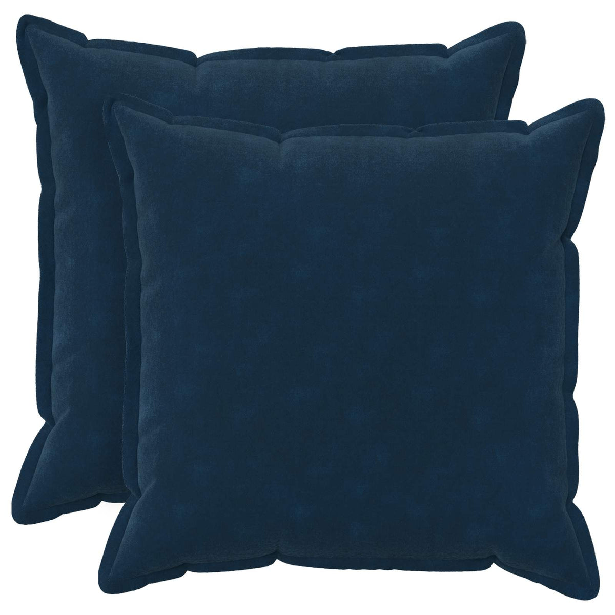 Throw Pillow 2 pcs HOUTEN Blue 80 x 80 cm Microfiber Fleece