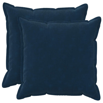 Throw Pillow 2 pcs HOUTEN Blue 80 x 80 cm Microfiber Fleece