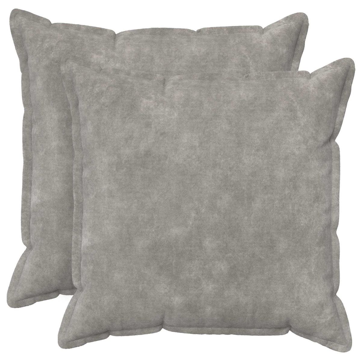 Throw Pillow 2 pcs HOUTEN Light Grey 80 x 80 cm