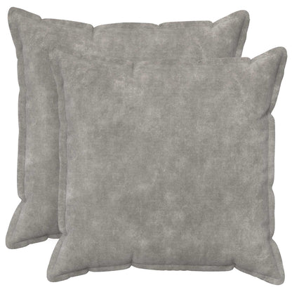 Throw Pillow 2 pcs HOUTEN Light Grey 80 x 80 cm
