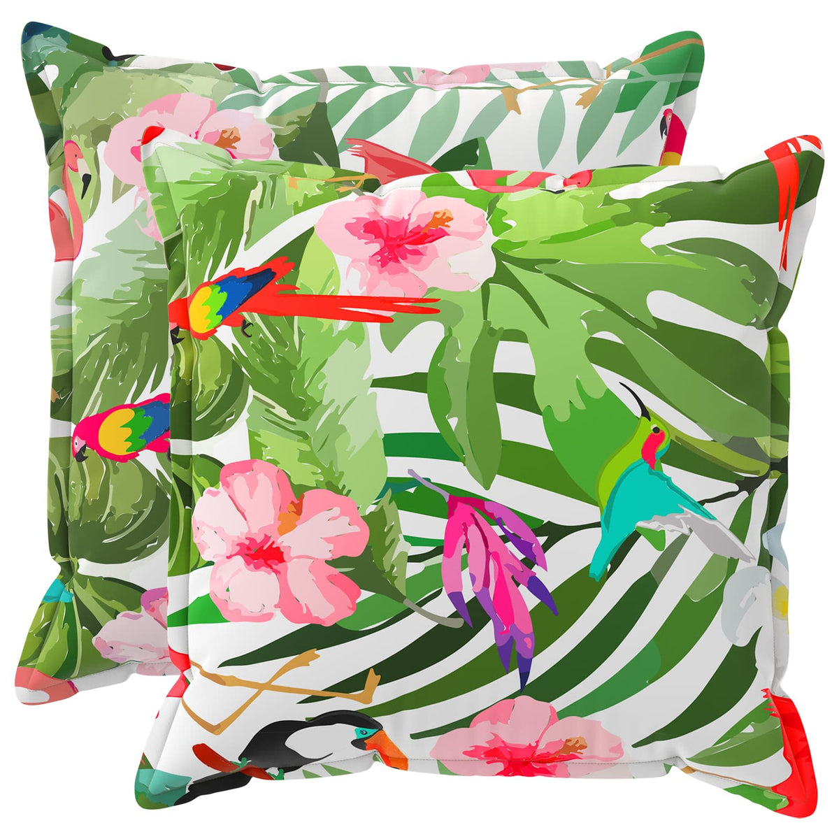 Throw Pillow 2 pcs HOUTEN Multicolour 80 x 80 cm Polyester