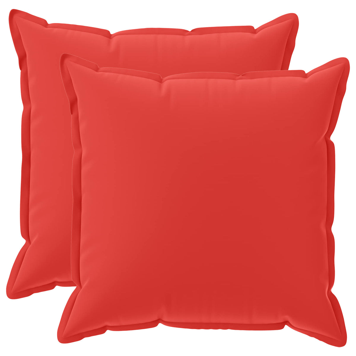 Throw Pillow 2 pcs HOUTEN Red 80 x 80 cm Polyester