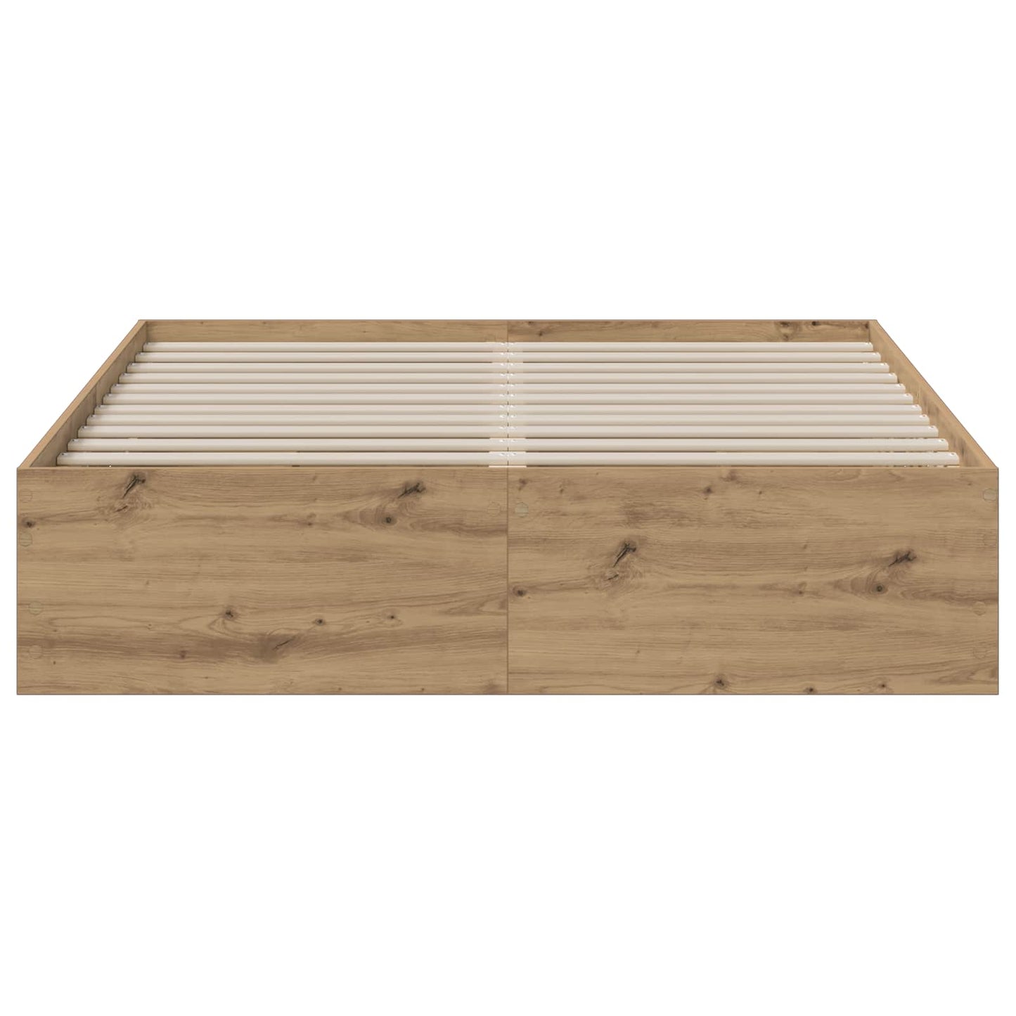 Bed Frame with Storage Artisan Oak 120 x 200 cm Engineered wood
