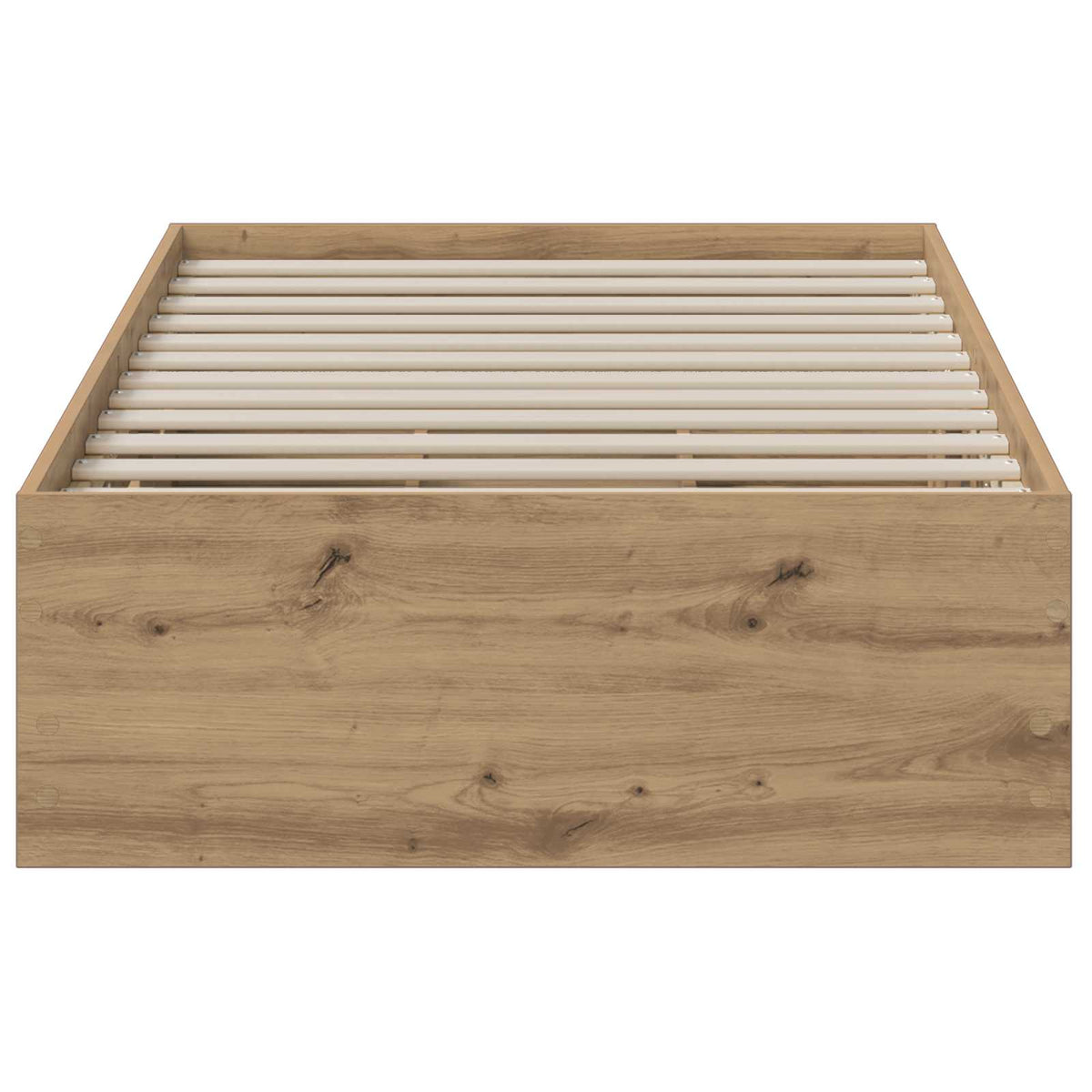 Bed Frame with Storage Artisan Oak 90 x 200 cm Engineered wood