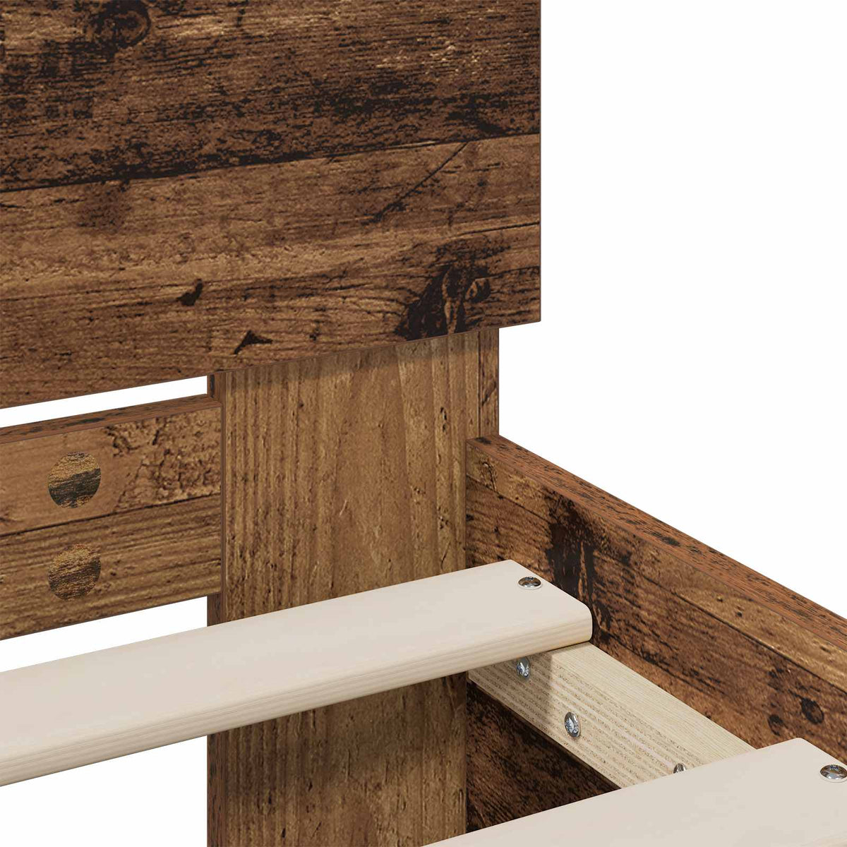 Bed Frame with Headboard Old Wood 160 x 200 cm Engineered wood