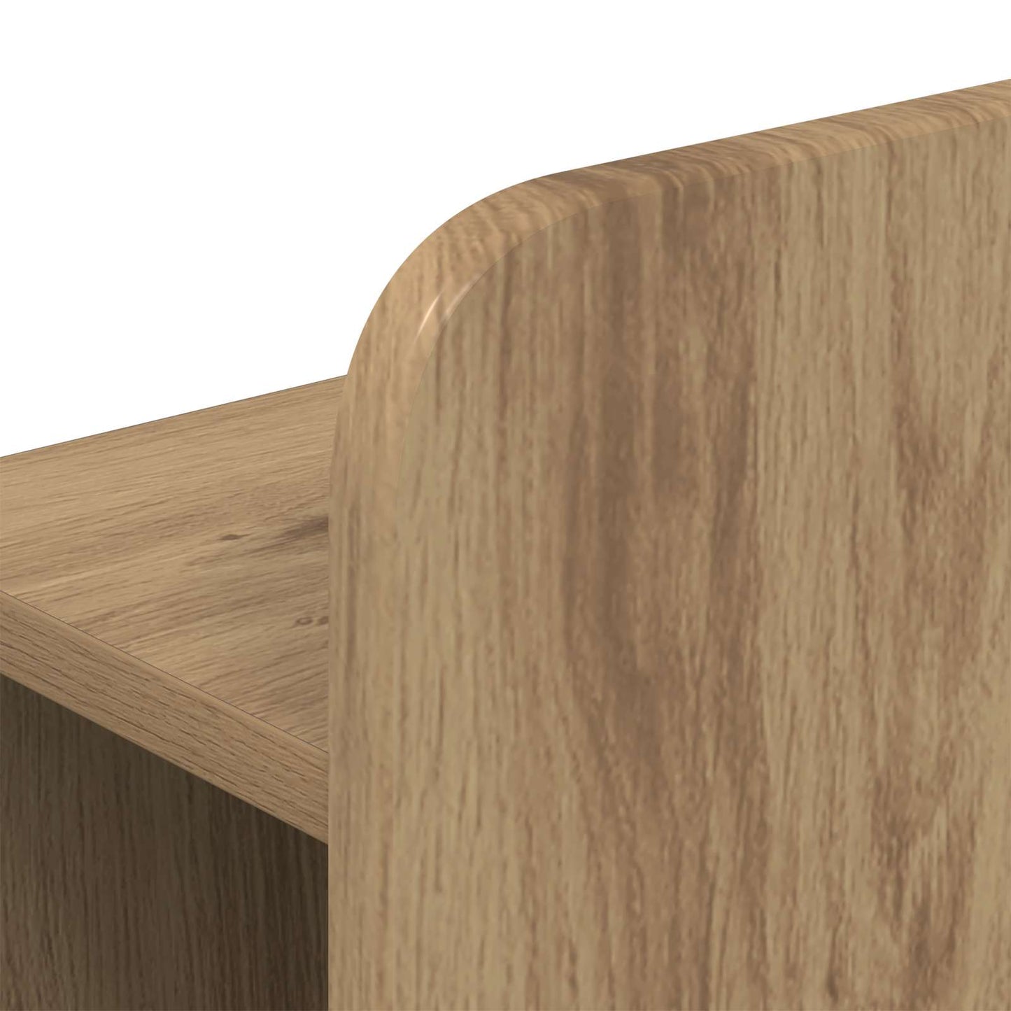 Bed Frame with Storage and Headboard Artisan Oak 120 x 200 cm