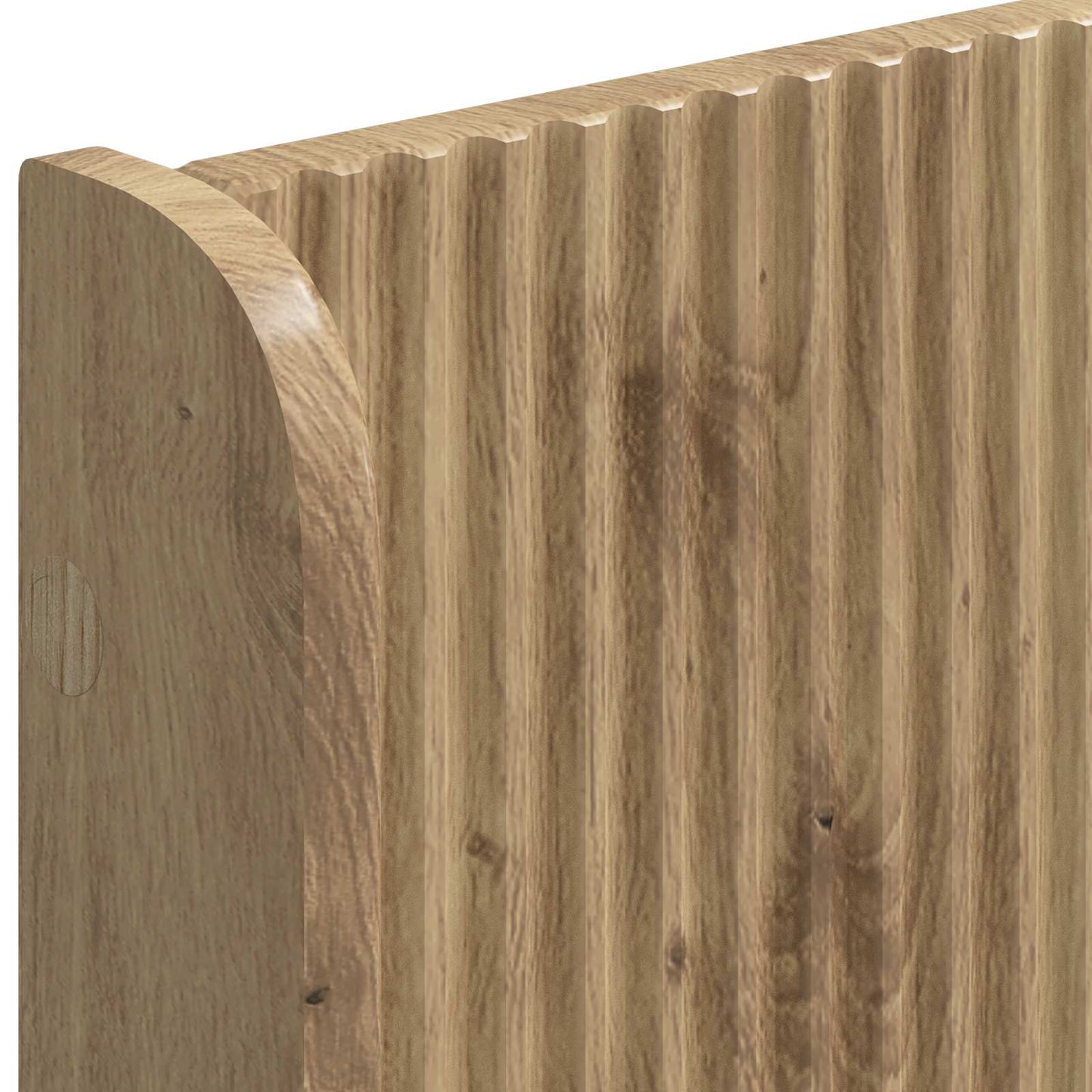 Bed Frame with Storage and Headboard Artisan Oak 120 x 200 cm