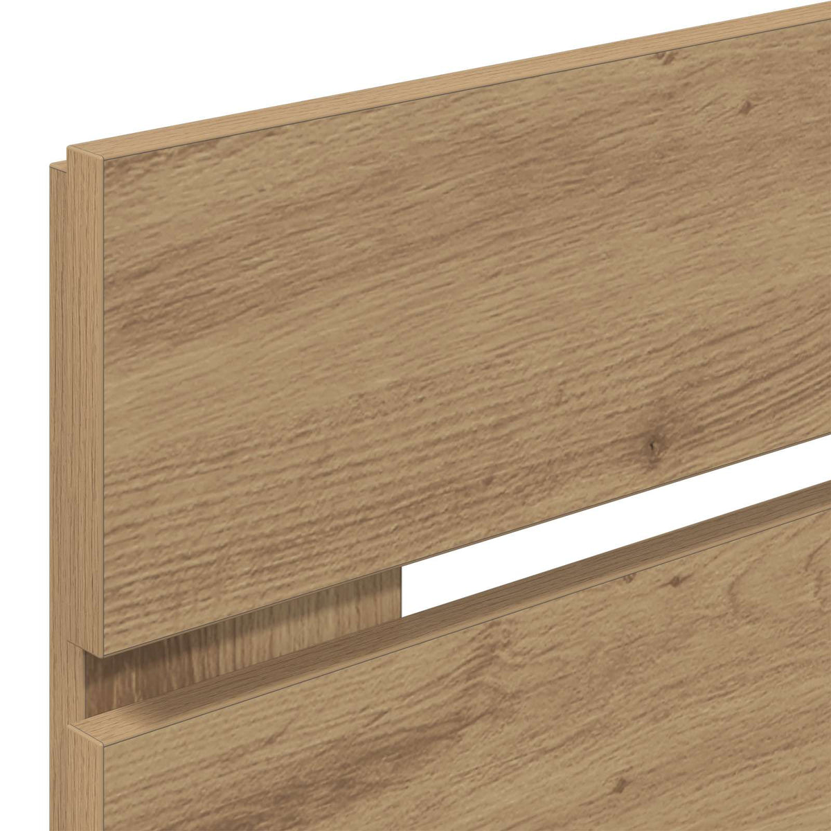 Bed Frame with Storage and Headboard Artisan Oak 160 x 200 cm