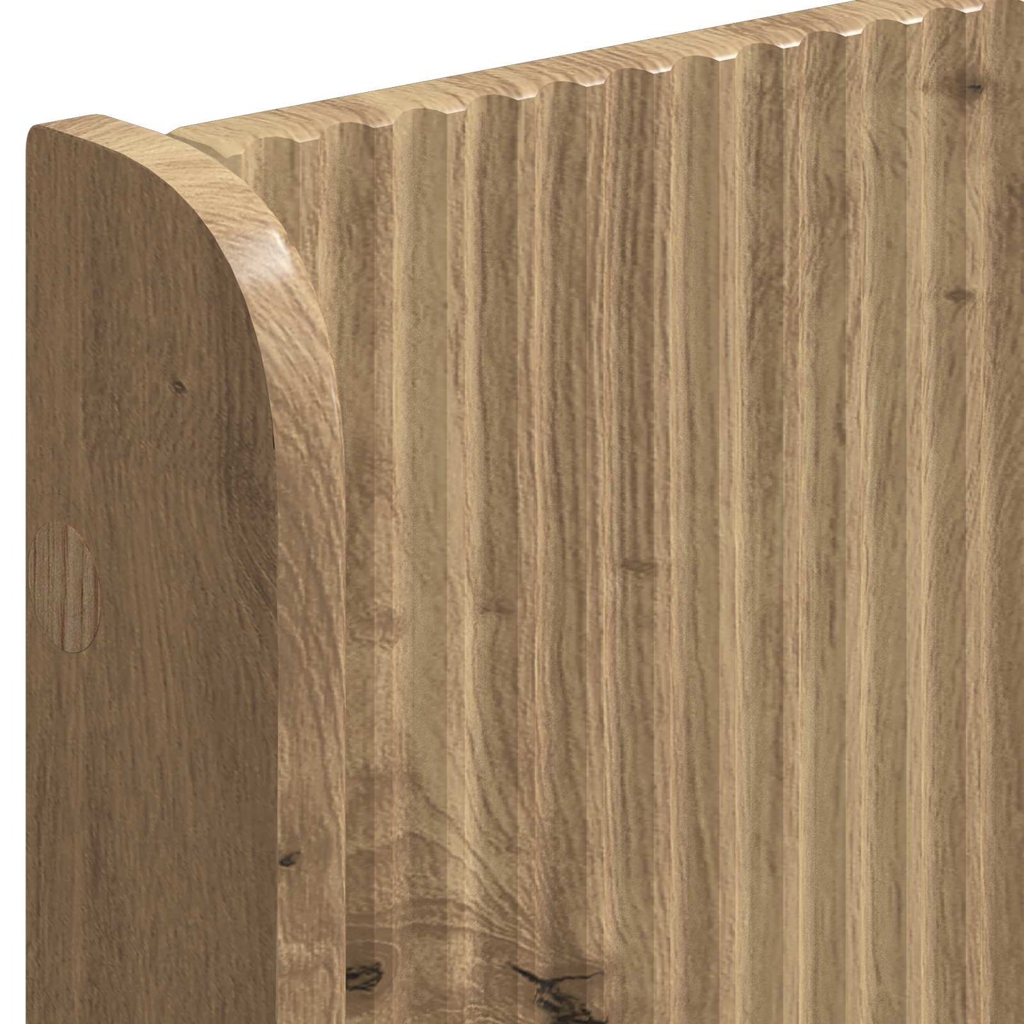 Bed Frame with Storage and Headboard Artisan Oak 90 x 200 cm