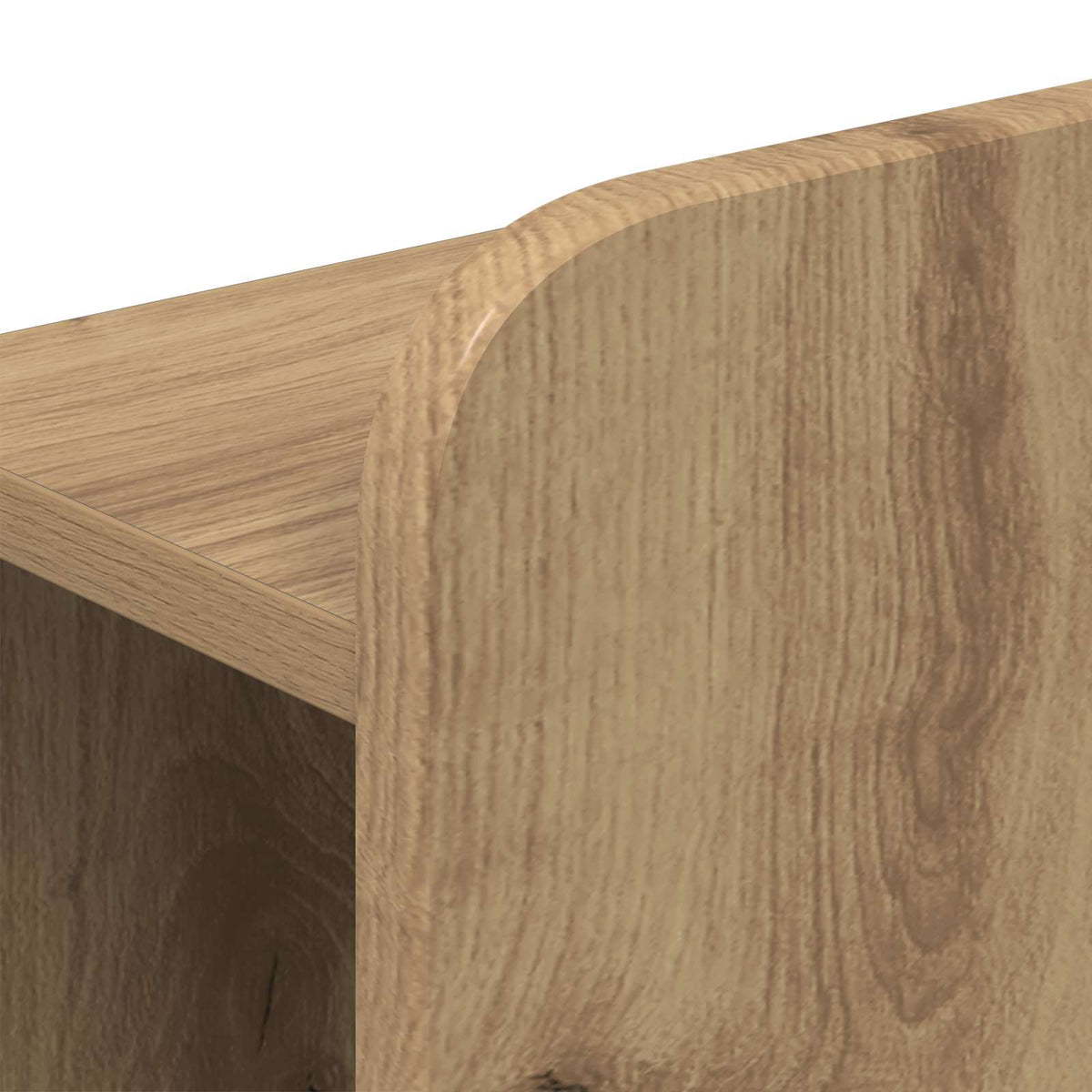 Bed Frame with Storage and Headboard Artisan Oak 140 x 190 cm