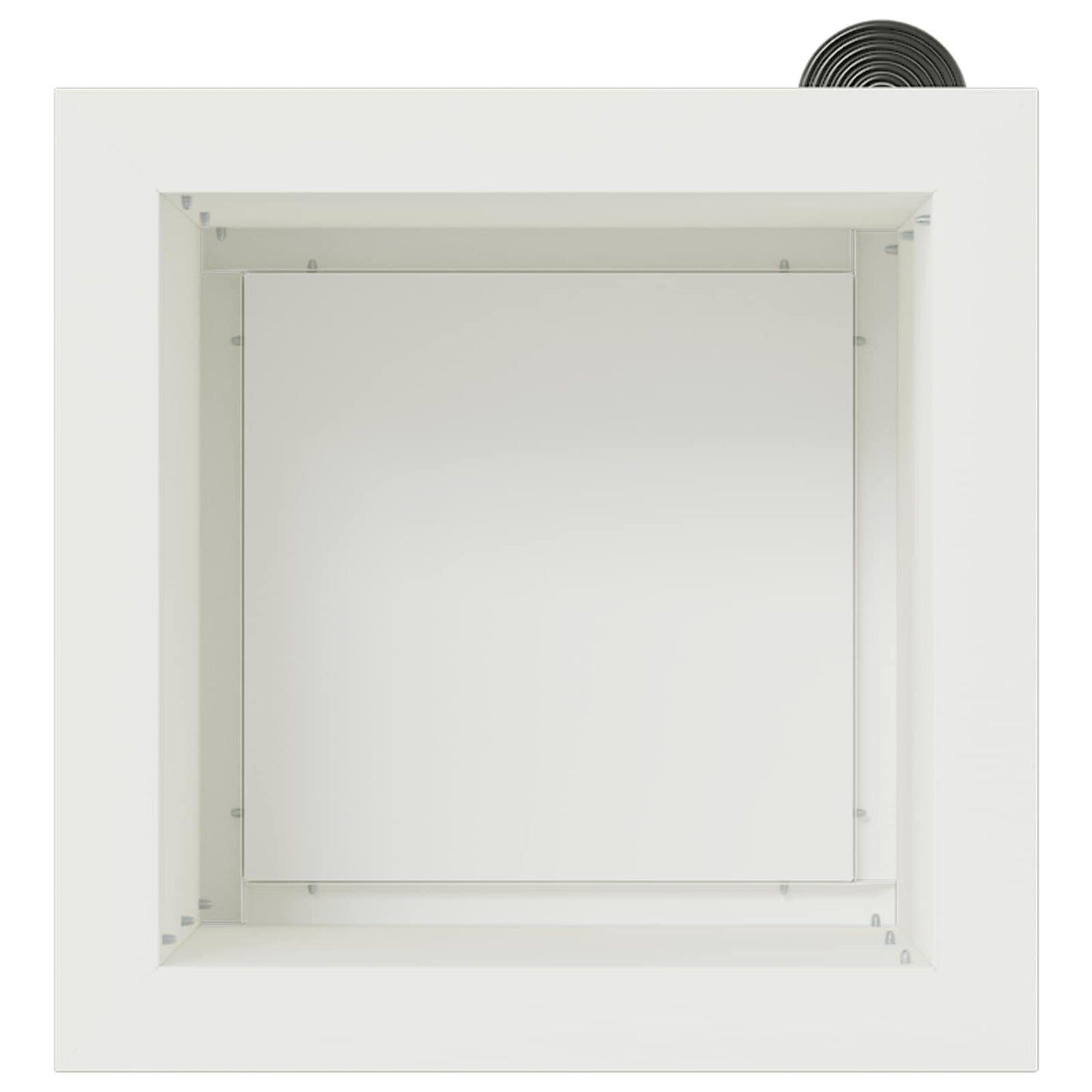 Garden Planter with LED White 30 x 30 x 30 cm Steel