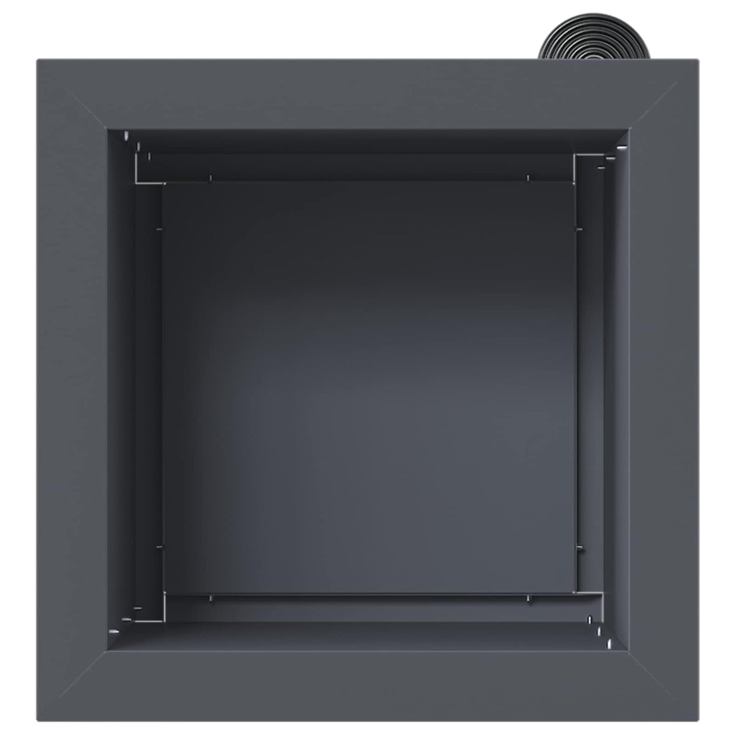 Garden Planter with LED 2 pcs Antracite 30 x 30 x 30 cm Steel