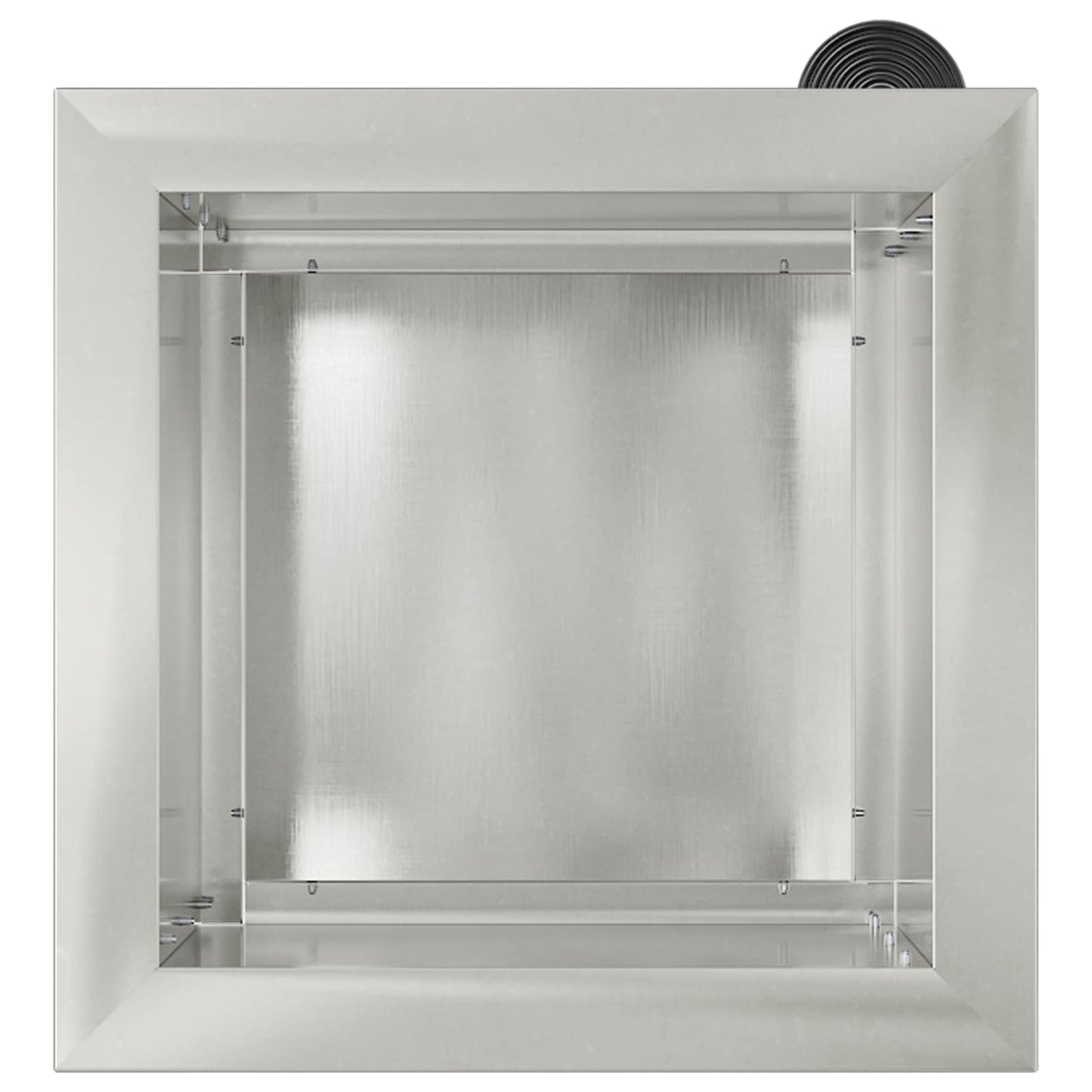 Garden Planter with LED Silver 30 x 30 x 30 cm Stainless Steel