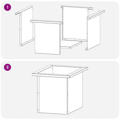 Garden Planter with LED Black 30 x 40 x 30 cm Steel