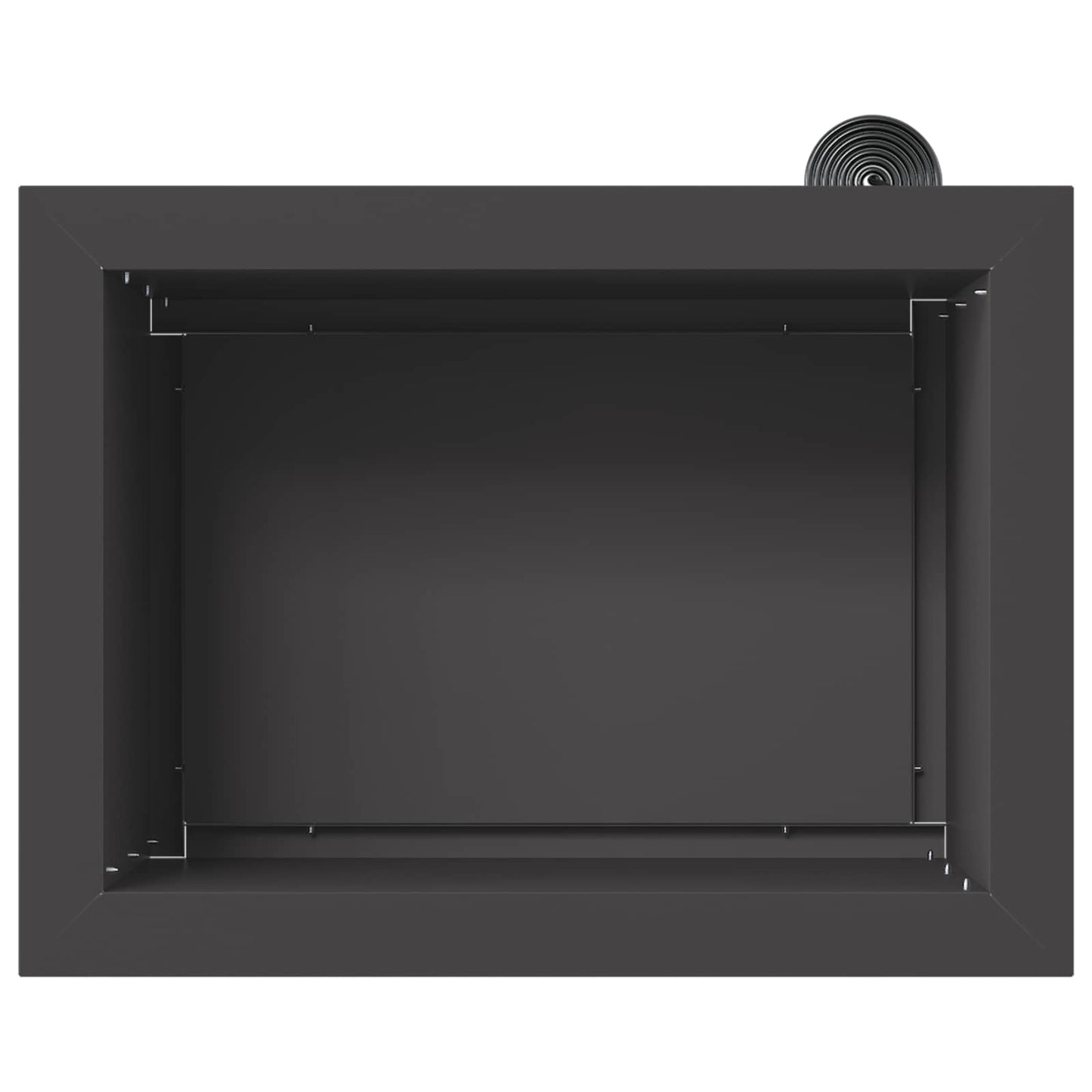 Garden Planter with LED Black 30 x 40 x 30 cm Steel