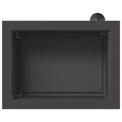 Garden Planter with LED 2 pcs Black 30 x 40 x 30 cm Steel