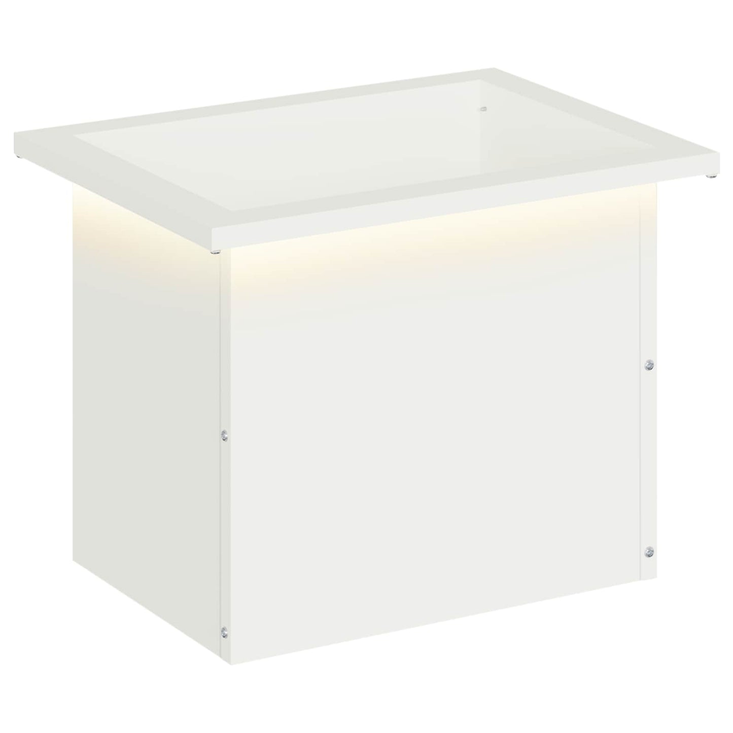 Garden Planter with LED White 30 x 40 x 30 cm Steel