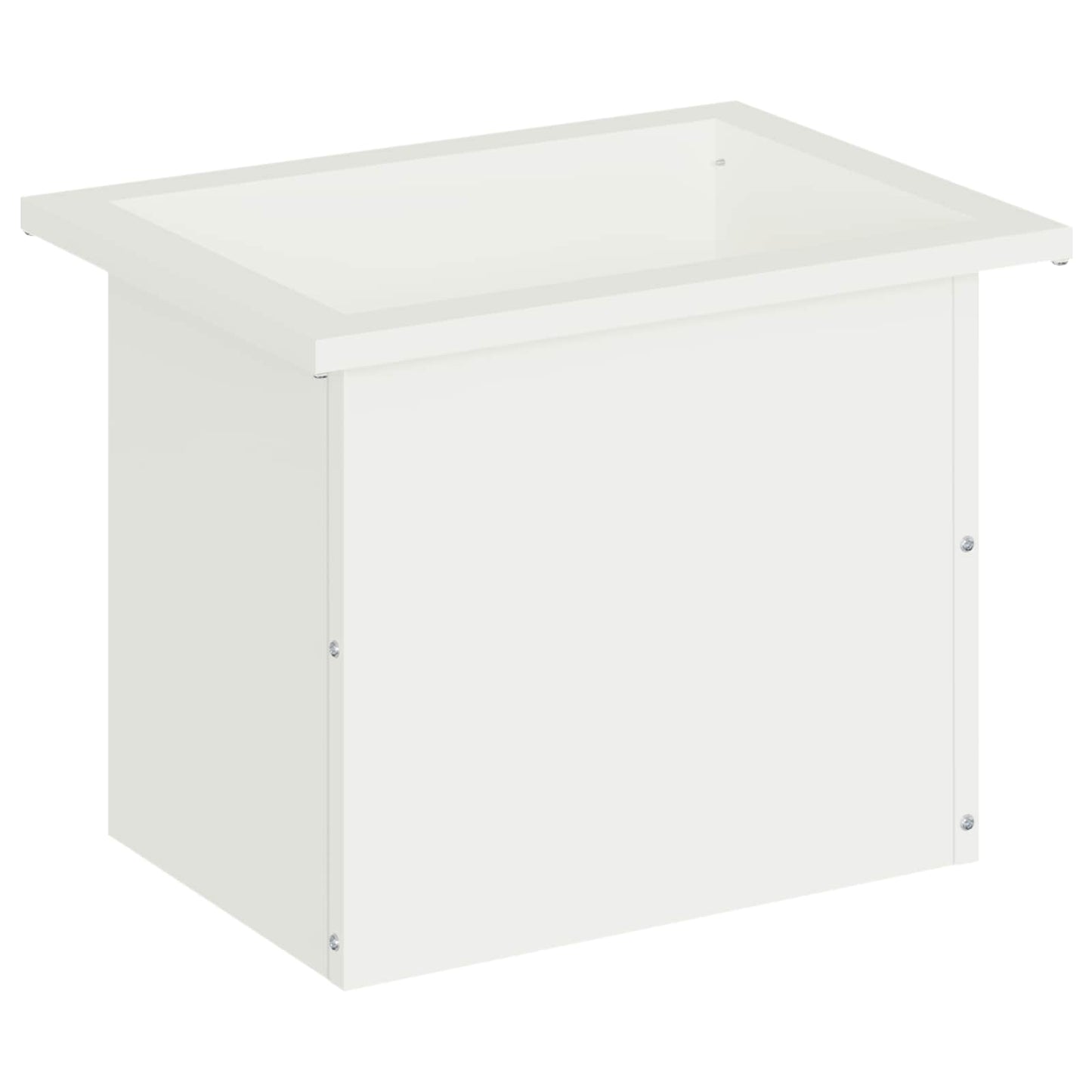 Garden Planter with LED White 30 x 40 x 30 cm Steel