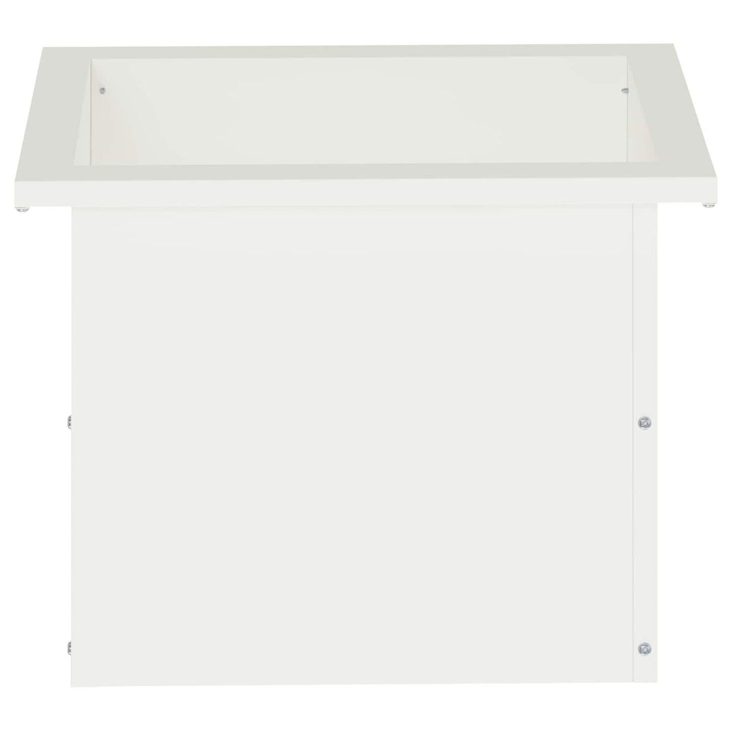 Garden Planter with LED White 30 x 40 x 30 cm Steel