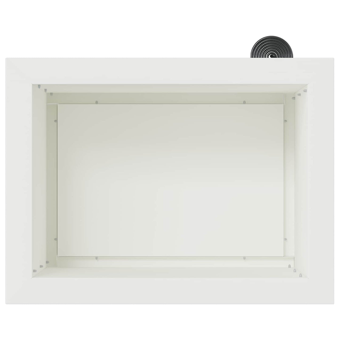 Garden Planter with LED 2 pcs White 30 x 40 x 30 cm Steel