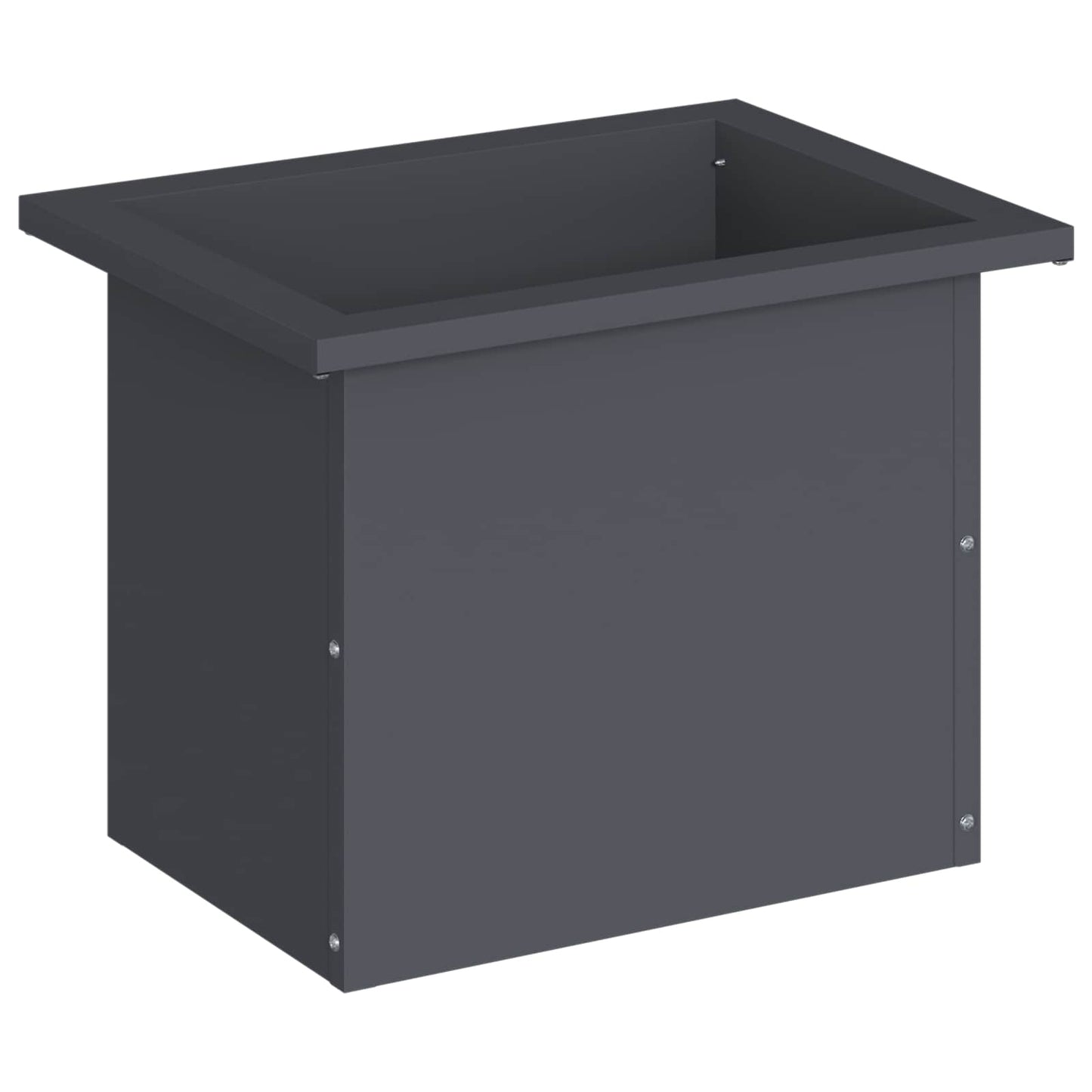 Garden Planter with LED Antracite 30 x 40 x 30 cm Steel