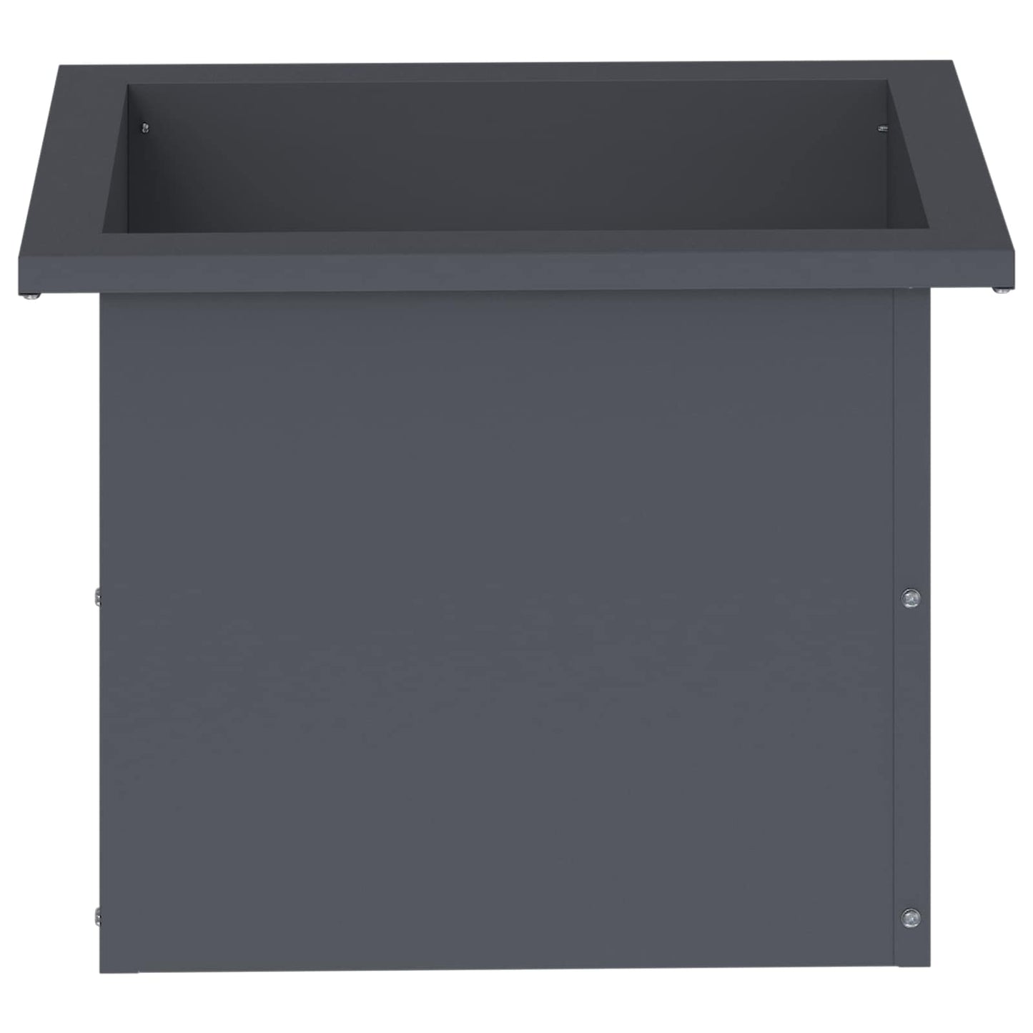 Garden Planter with LED Antracite 30 x 40 x 30 cm Steel
