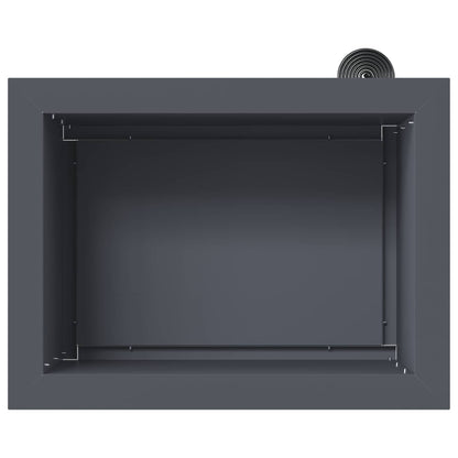 Garden Planter with LED Antracite 30 x 40 x 30 cm Steel