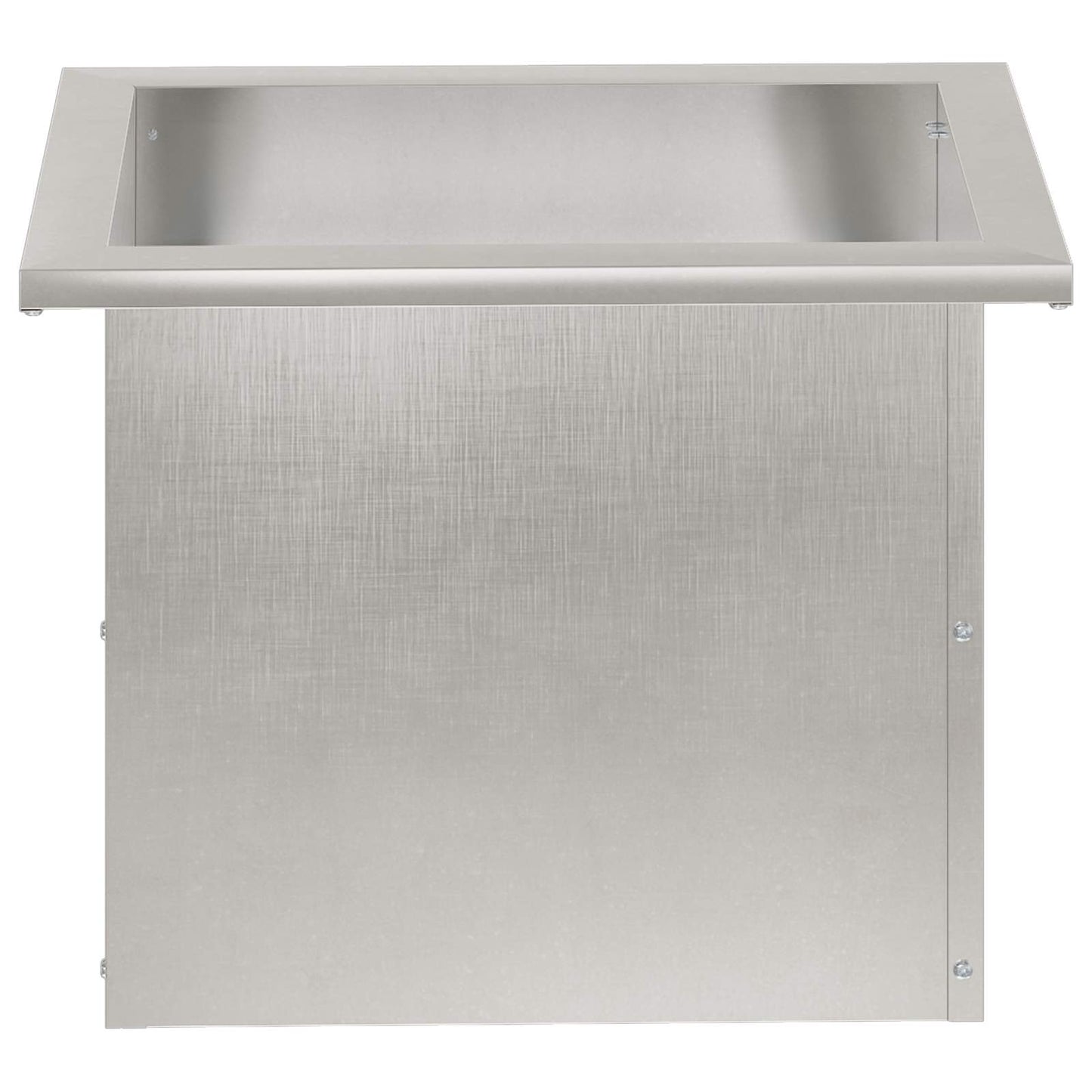 Garden Planter with LED Silver 30 x 40 x 30 cm Stainless Steel