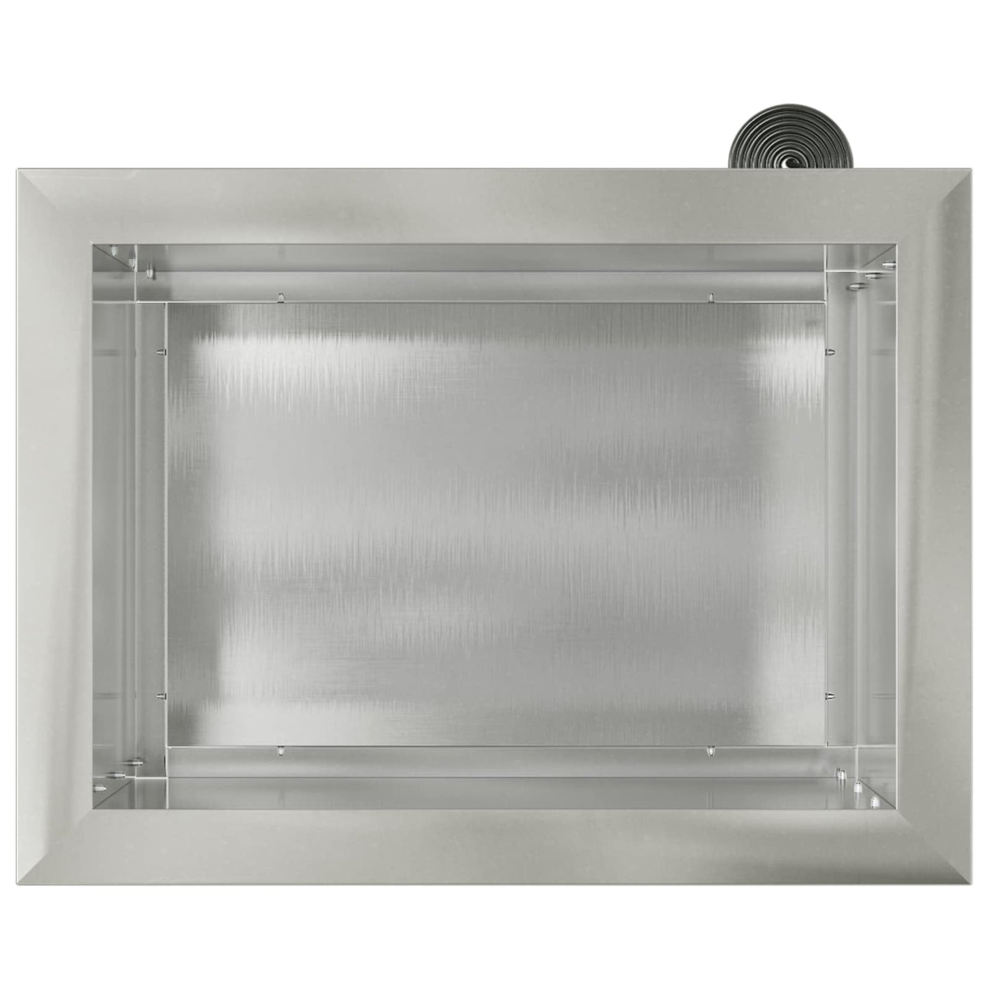 Garden Planter with LED 2 pcs Silver 30 x 40 x 30 cm