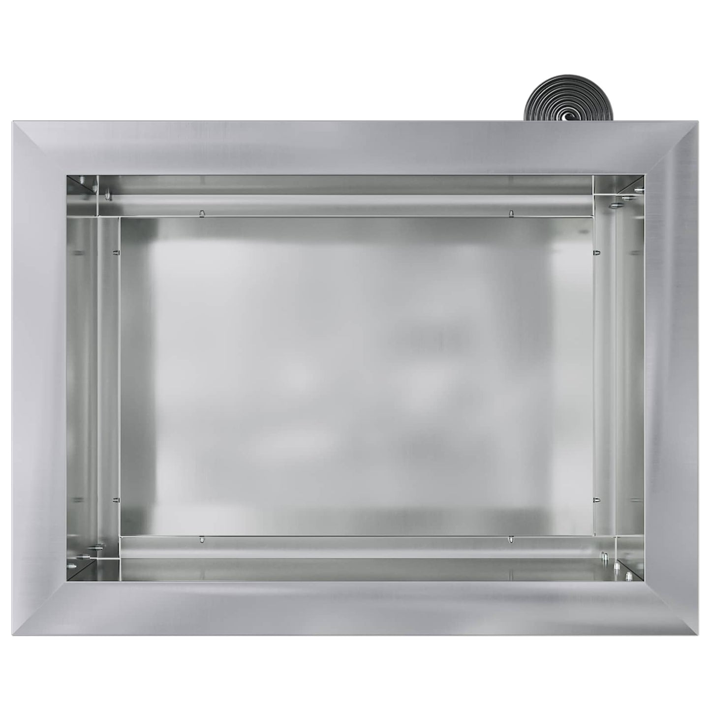 Garden Planter with LED Silver 30 x 40 x 30 cm Galvanised Steel