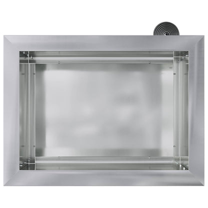 Garden Planter with LED Silver 30 x 40 x 30 cm Galvanised Steel