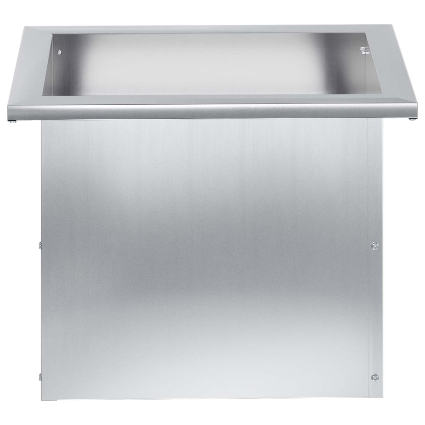 Garden Planter with LED 2 pcs Silver 30 x 40 x 30 cm
