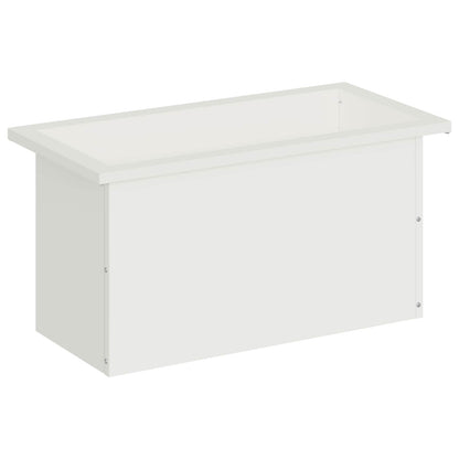 Garden Planter with LED White 30 x 60 x 30 cm Steel