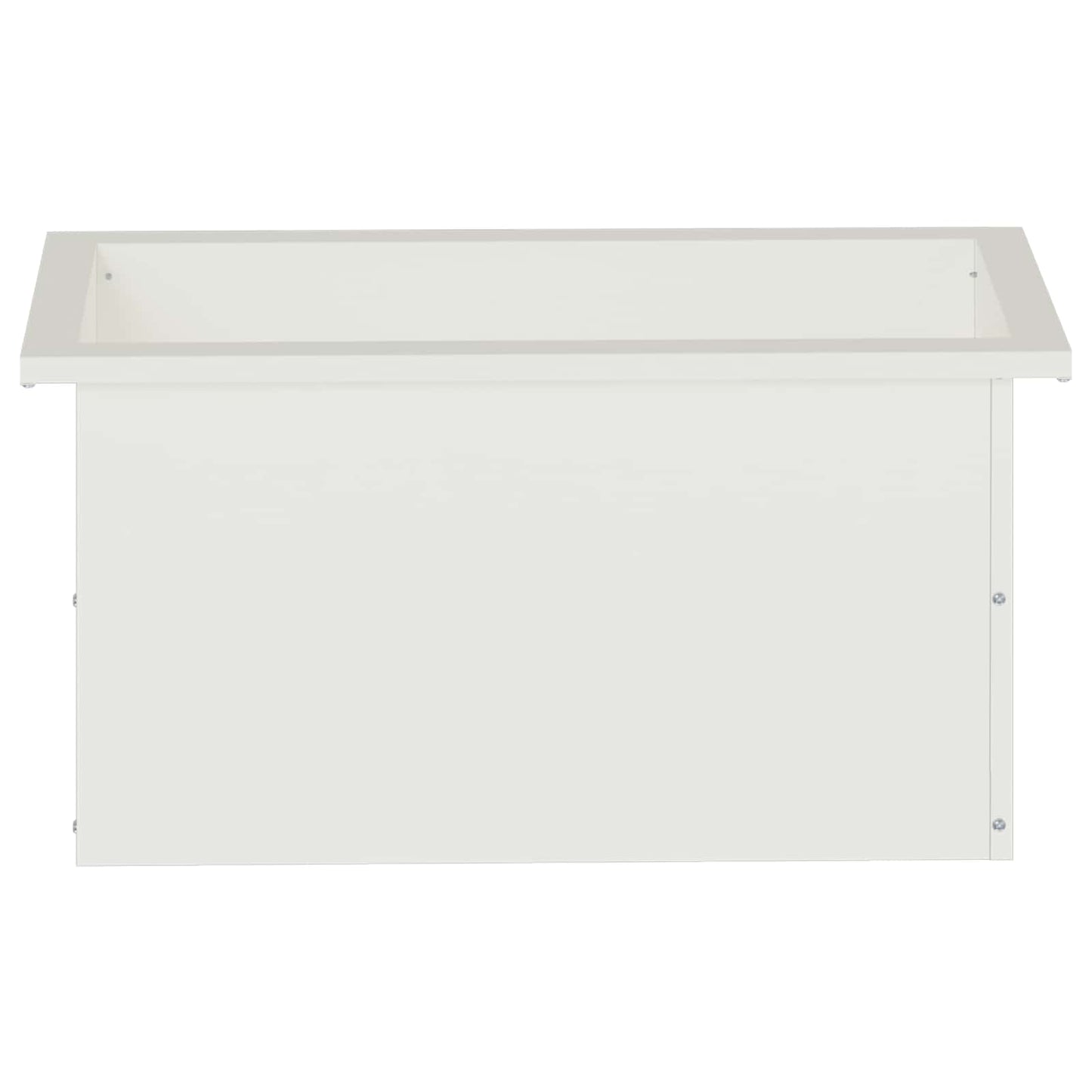 Garden Planter with LED White 30 x 60 x 30 cm Steel
