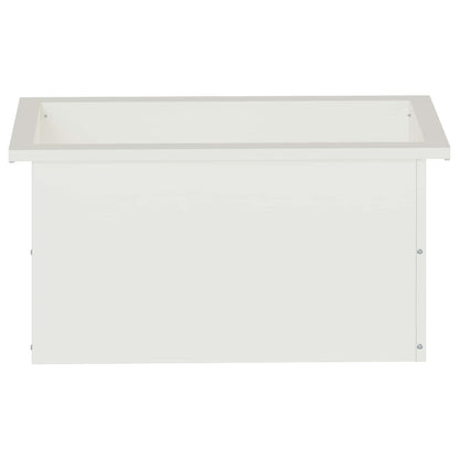 Garden Planter with LED White 30 x 60 x 30 cm Steel