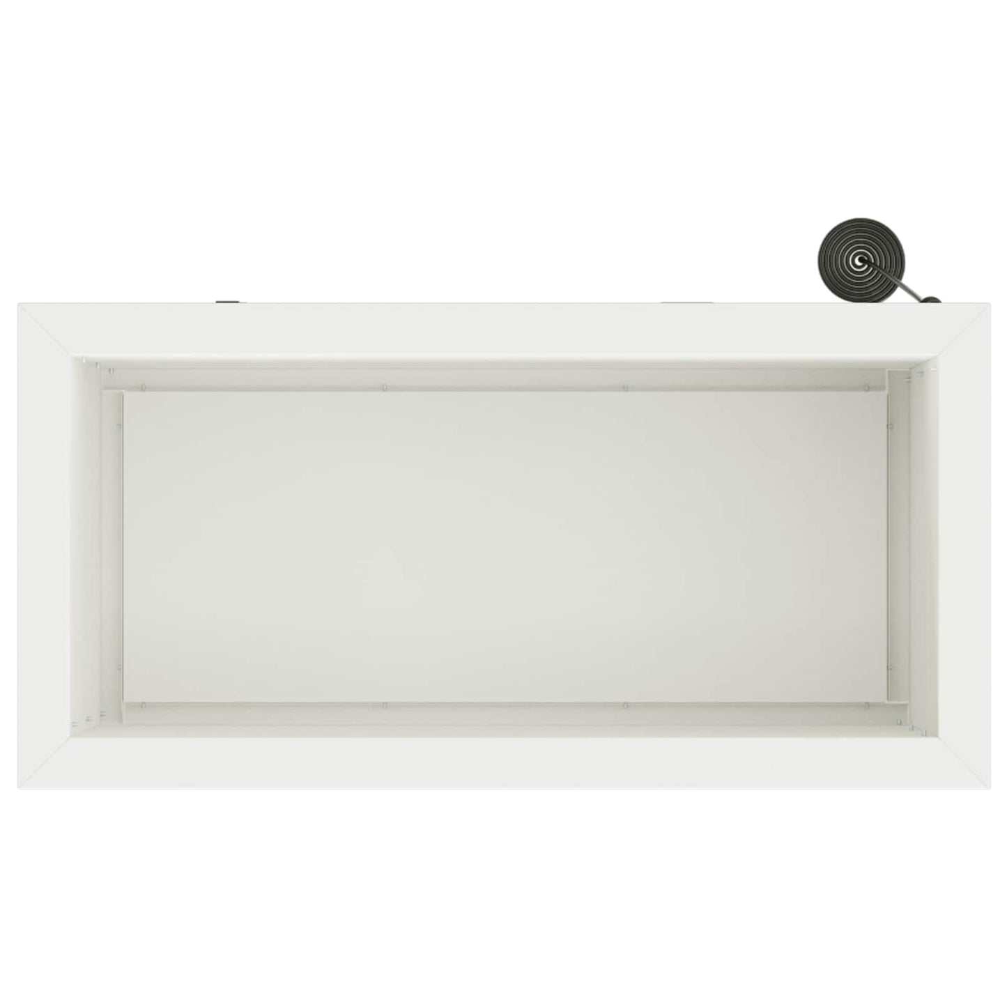 Garden Planter with LED 2 pcs White 30 x 60 x 30 cm Steel