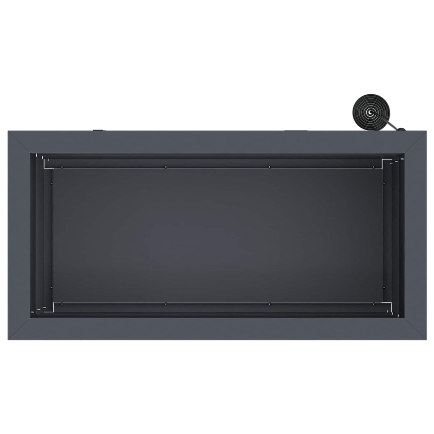 Garden Planter with LED Antracite 30 x 60 x 30 cm Steel