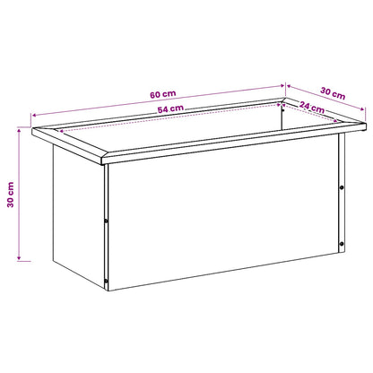 Garden Planter with LED 2 pcs Olive Green 30 x 60 x 30 cm Steel