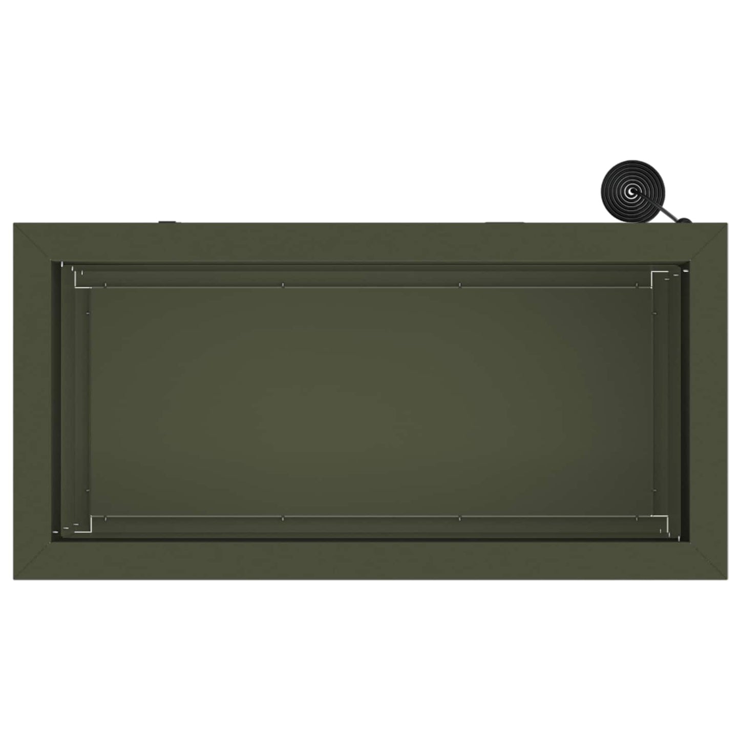 Garden Planter with LED 2 pcs Olive Green 30 x 60 x 30 cm Steel