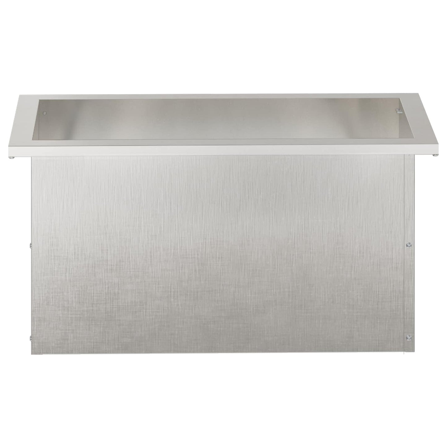 Garden Planter with LED Silver 30 x 60 x 30 cm Stainless Steel