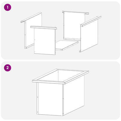 Garden Planter with LED Silver 30 x 60 x 30 cm Galvanised Steel