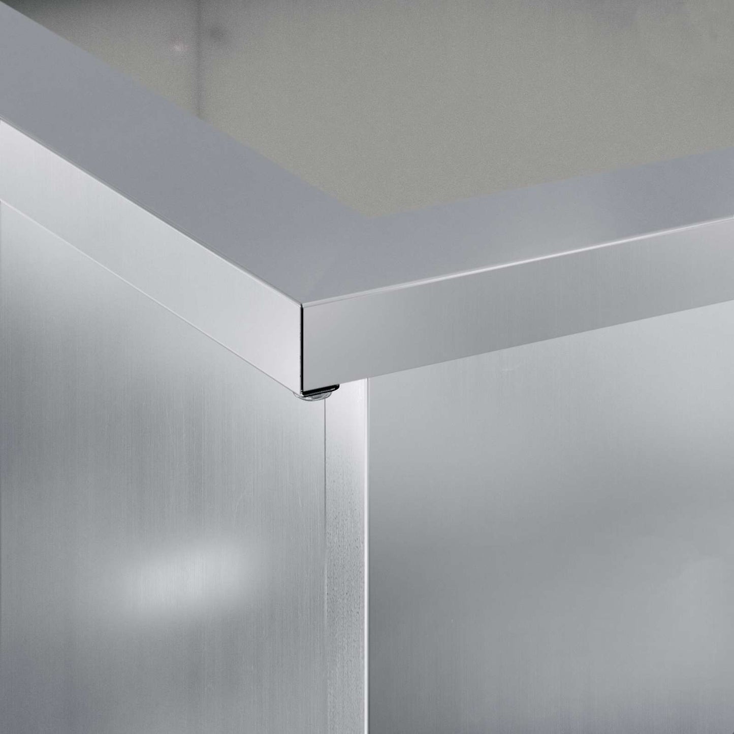 Garden Planter with LED 2 pcs Silver 30 x 60 x 30 cm