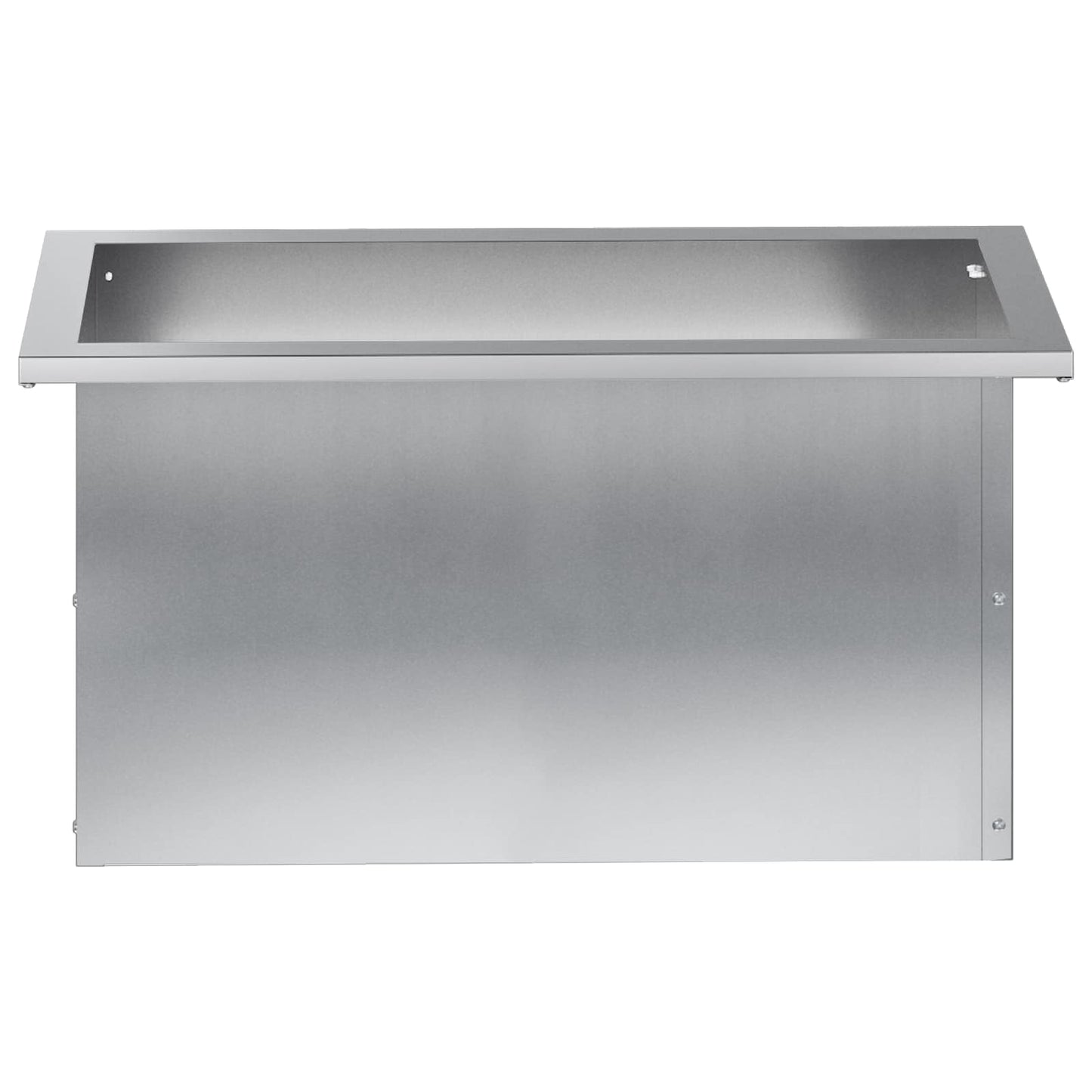 Garden Planter with LED 2 pcs Silver 30 x 60 x 30 cm