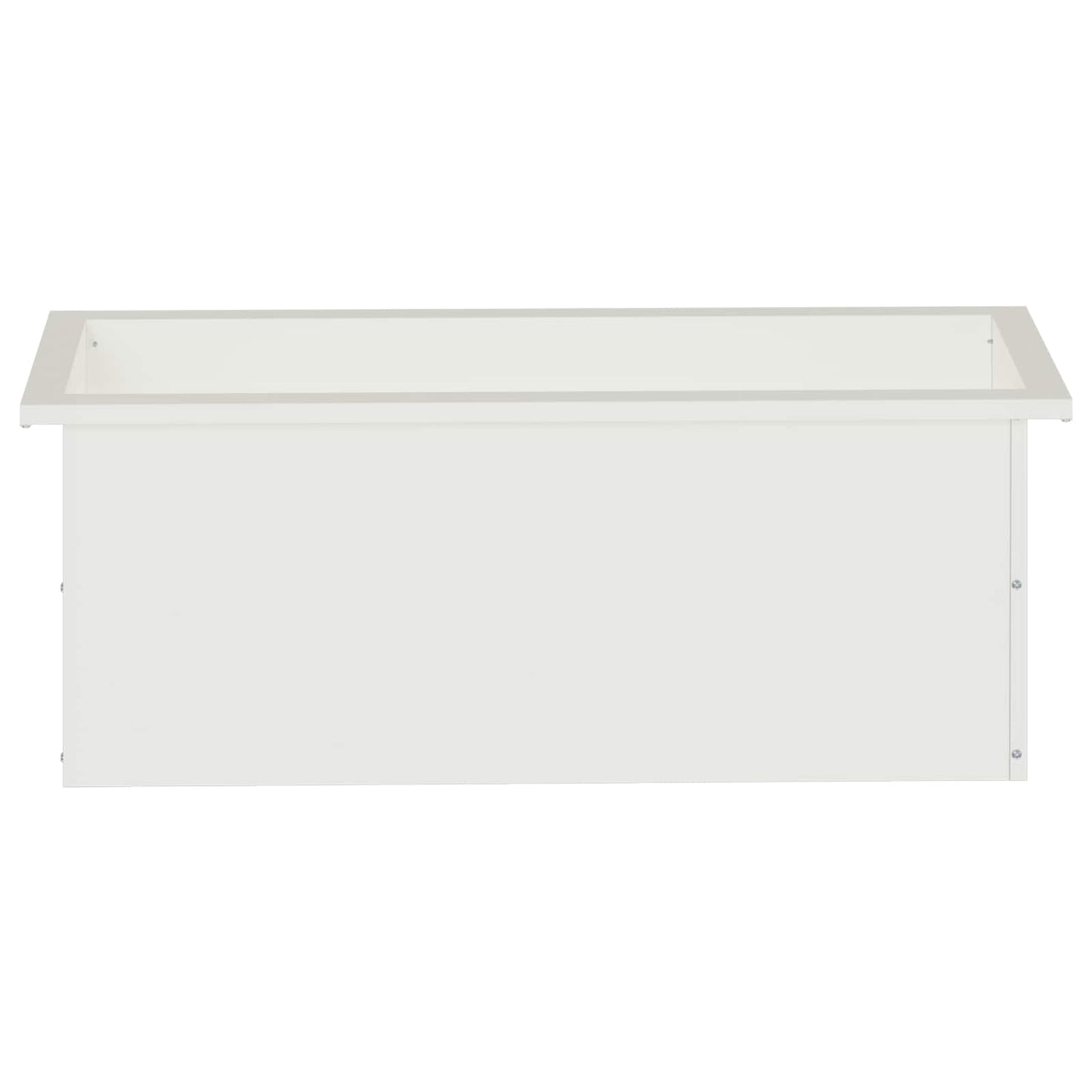 Garden Planter with LED White 30 x 80 x 30 cm Steel