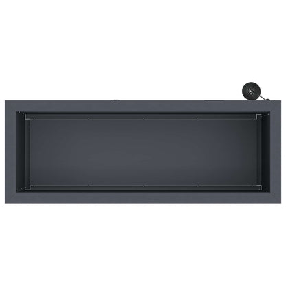 Garden Planter with LED Antracite 30 x 80 x 30 cm Steel