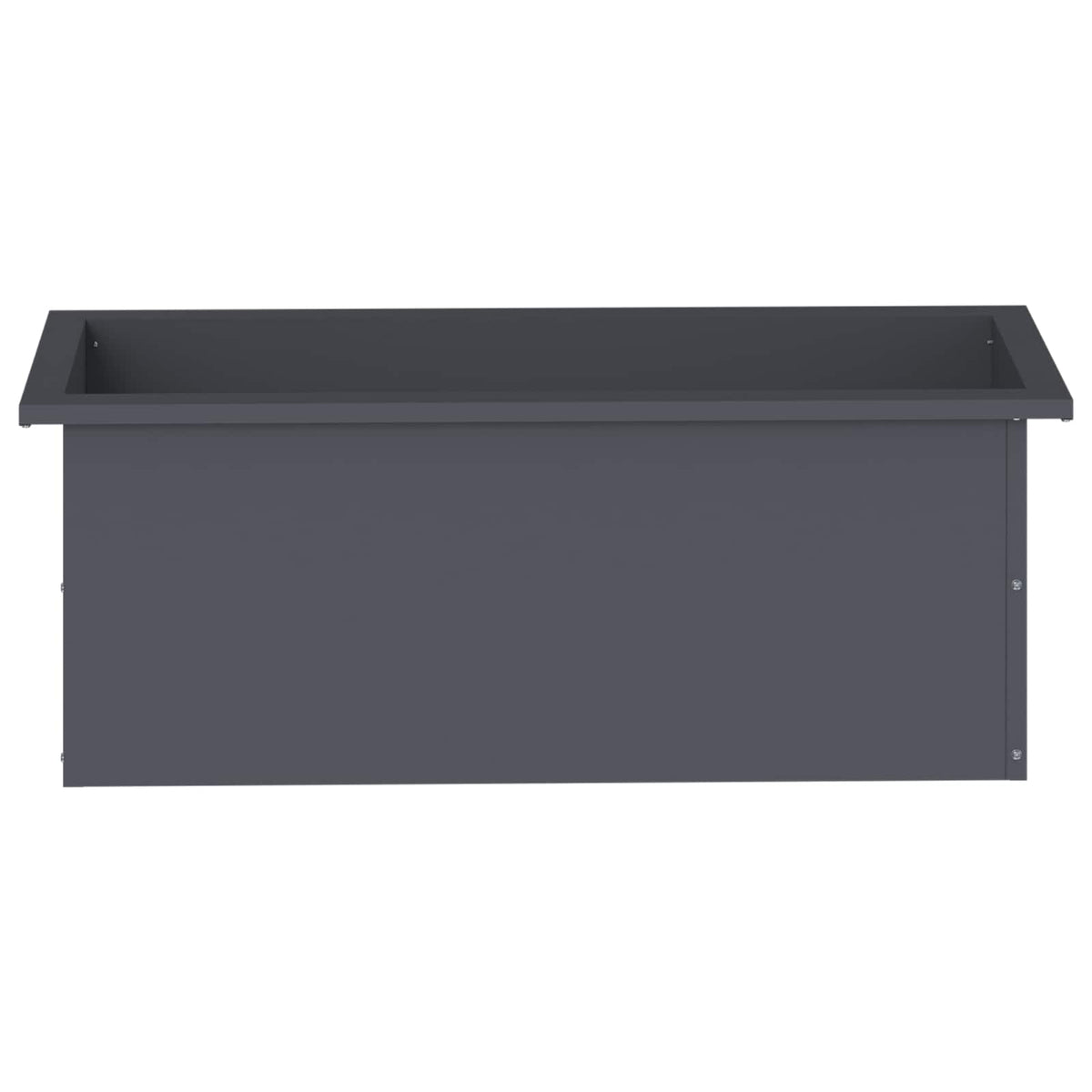 Garden Planter with LED 2 pcs Antracite 30 x 80 x 30 cm Steel