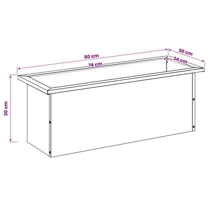 Garden Planter with LED 2 pcs Olive Green 30 x 80 x 30 cm Steel