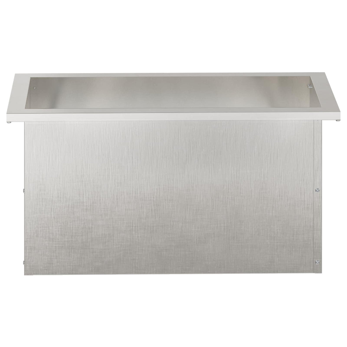 Garden Planter with LED Silver 30 x 80 x 30 cm Stainless Steel