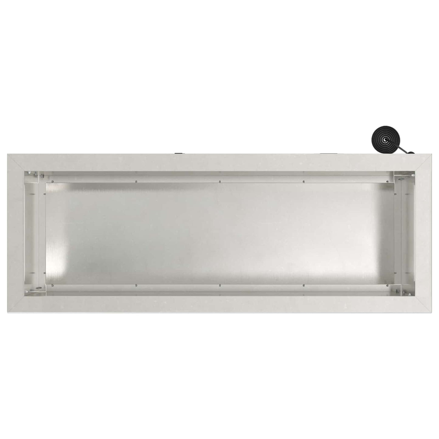 Garden Planter with LED Silver 30 x 80 x 30 cm Stainless Steel